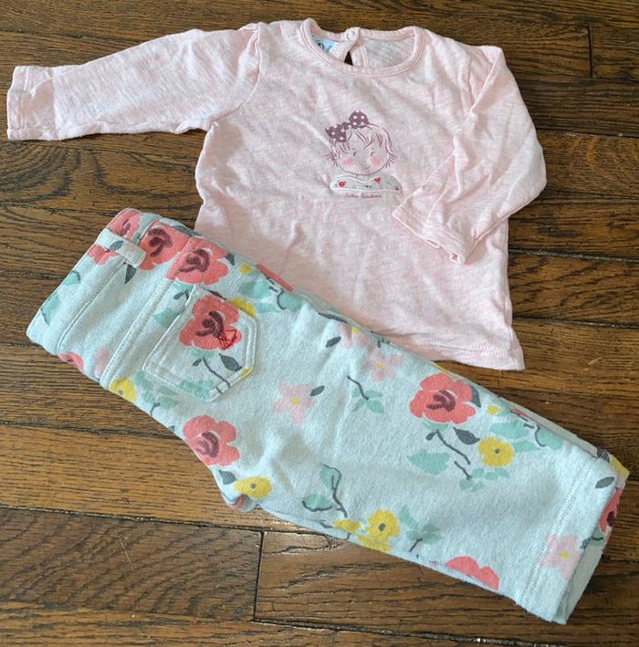 Ensemble petit bateau 12 mois