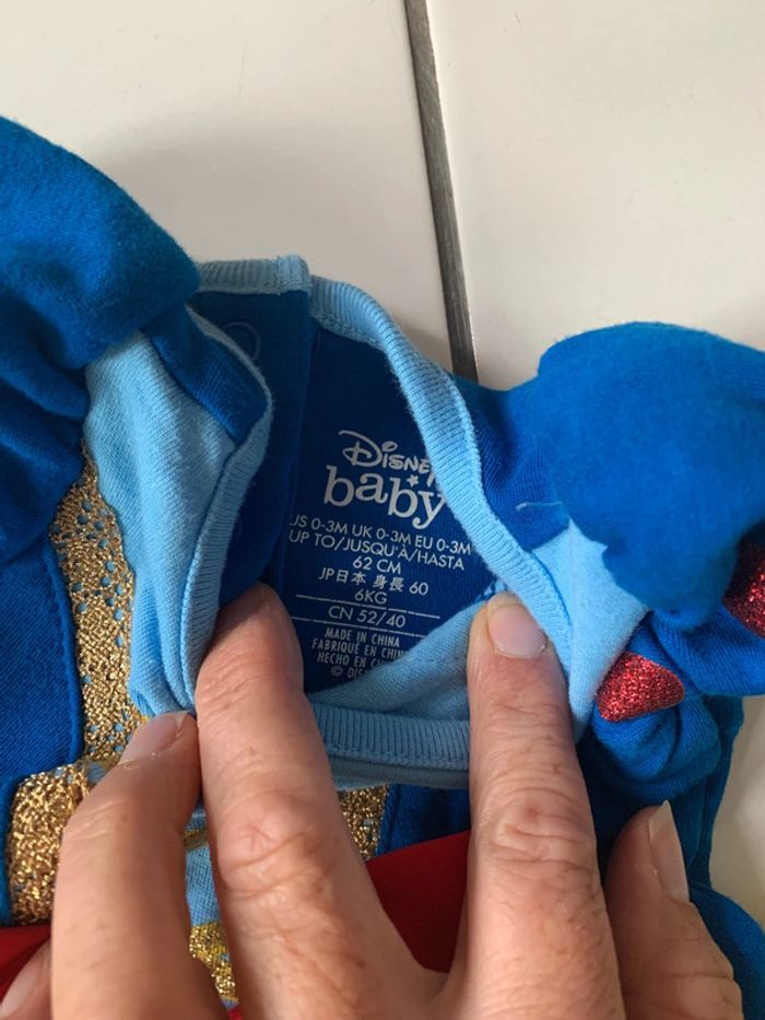 Bodie déguisement blanche neige 0-3 mois - photo numéro 3