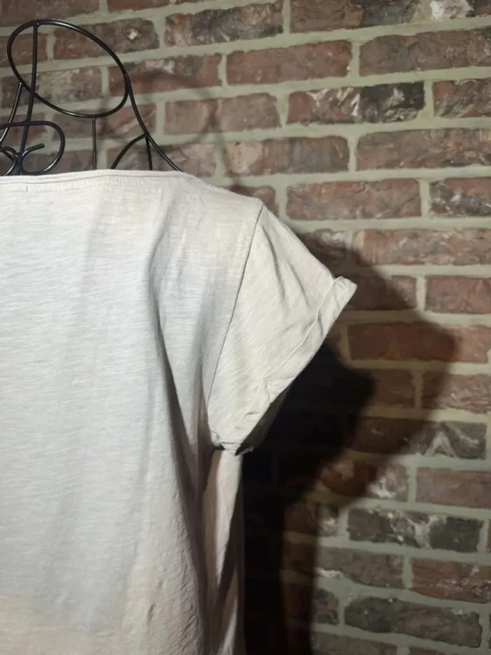 T-shirt beige Esprit uni Taille US: M , F : L - photo numéro 14