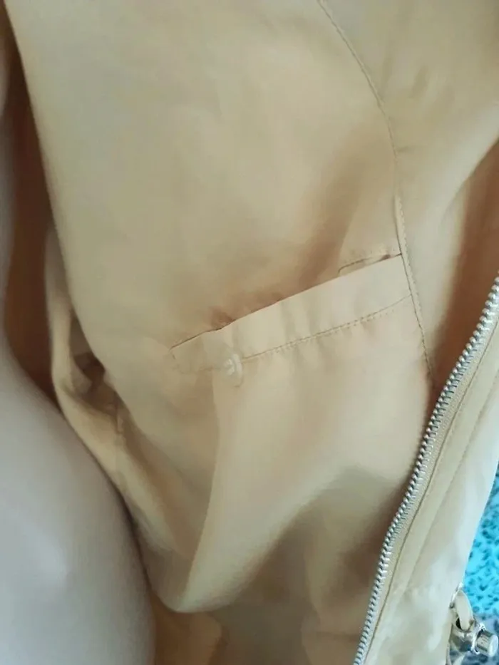 🌥 Veste coupe vent jaune doux 44 - photo numéro 4