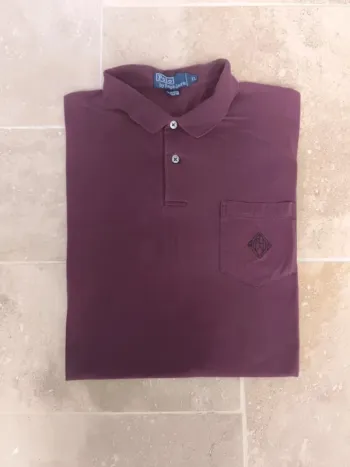 Polo Ralph Lauren homme XXL bordeaux tissu fin poche bridé excellent état