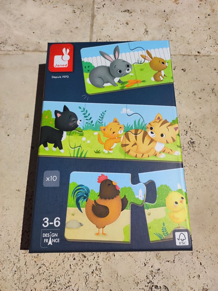 Mes premiers puzzles 3 pièces- jeu association - photo numéro 2