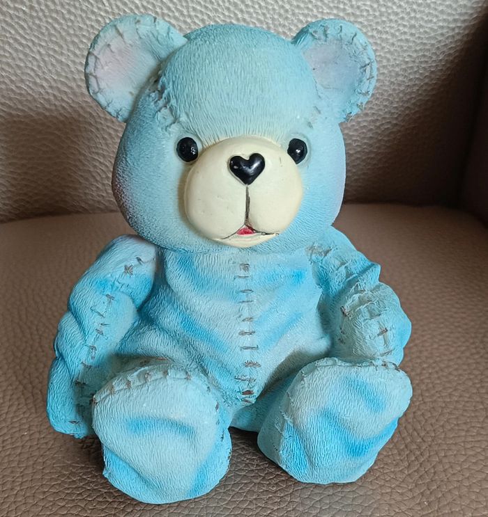 Tirelire vintage ours bleu