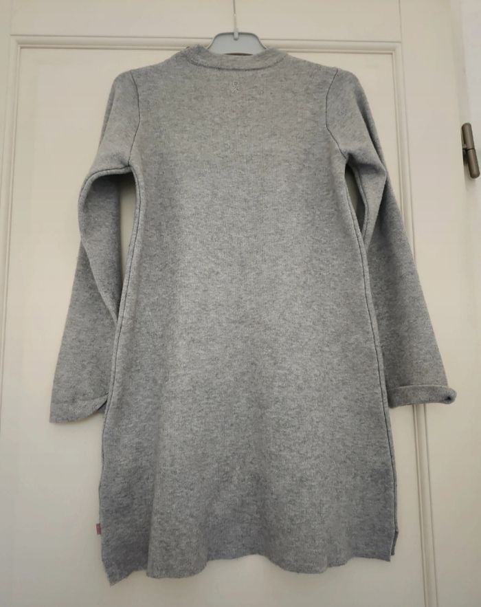 Robe pull fourrée Okaidi 10 ans gris neuve - photo numéro 5