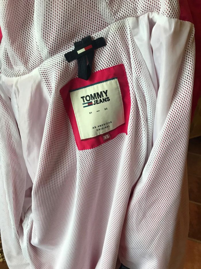 Tommy jeans coupe vent zippé taille xs rose - photo numéro 9