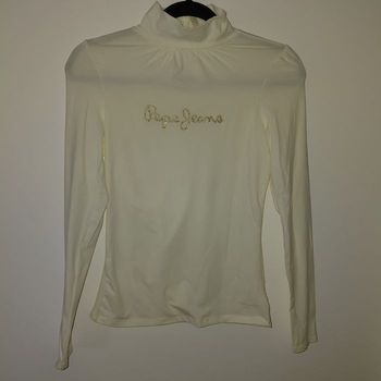 Pepe Jeans - t shirt blanc cassé Taille S