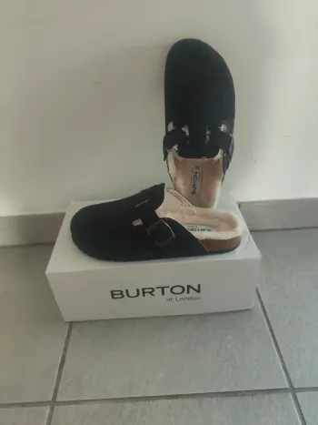 Mules femme Burton bleu marine 37