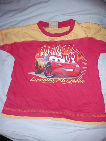 T-shirt cars Disney 3 ans