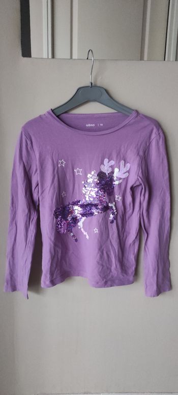 T-shirt fille manches longues Gémo 