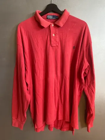 Polo Ralph Lauren Manche Longue Rouge XL