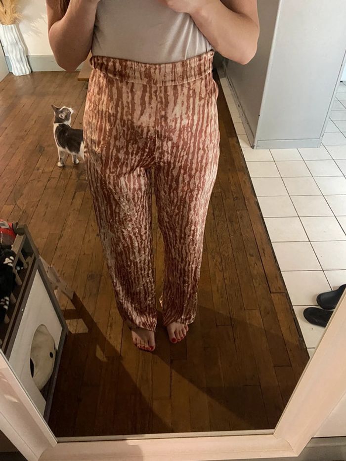 Pantalon large velours - photo numéro 2