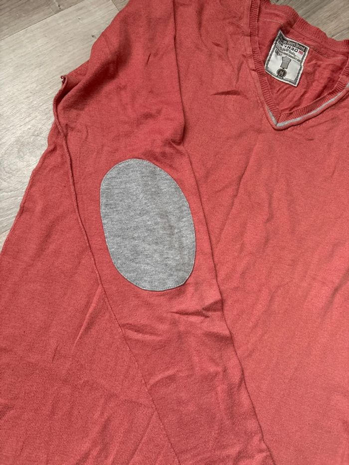 Pull gris et corail - photo numéro 2