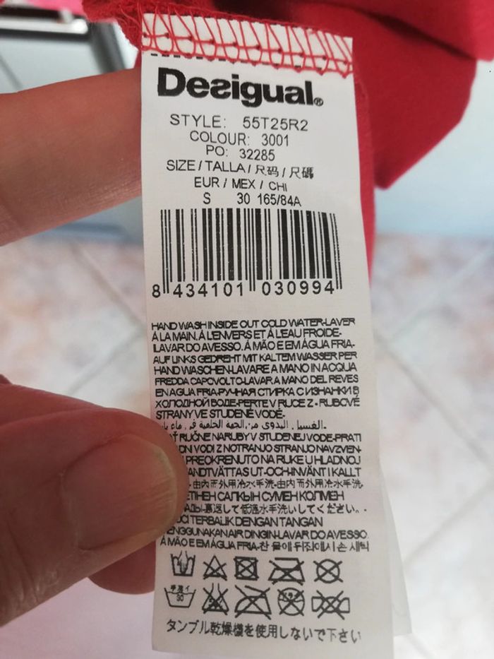 T shirt long desigual 36 - photo numéro 8