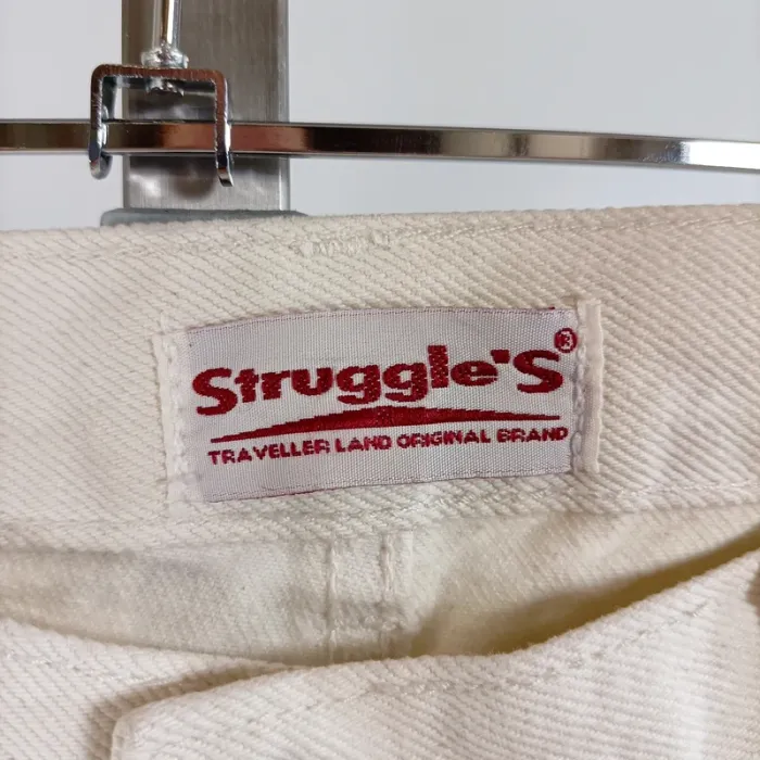 Jean blanc cassé Struggle’S coupe droite 100% coton taille 42 A1499 - photo numéro 4