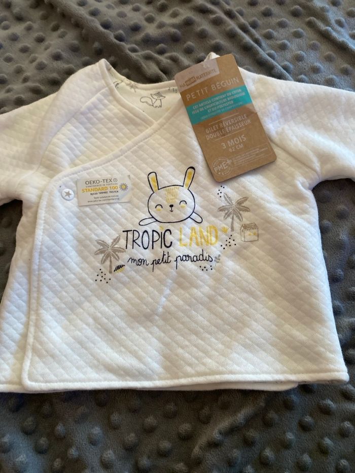 Gilet réversible 3 mois