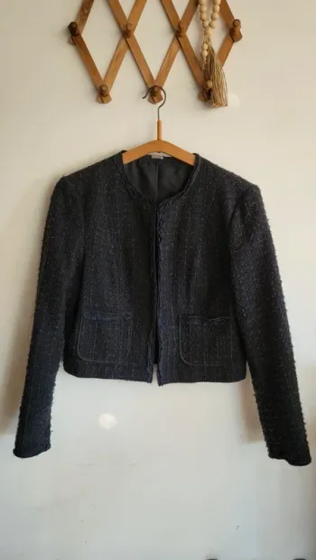 Veste courte tweed T.38