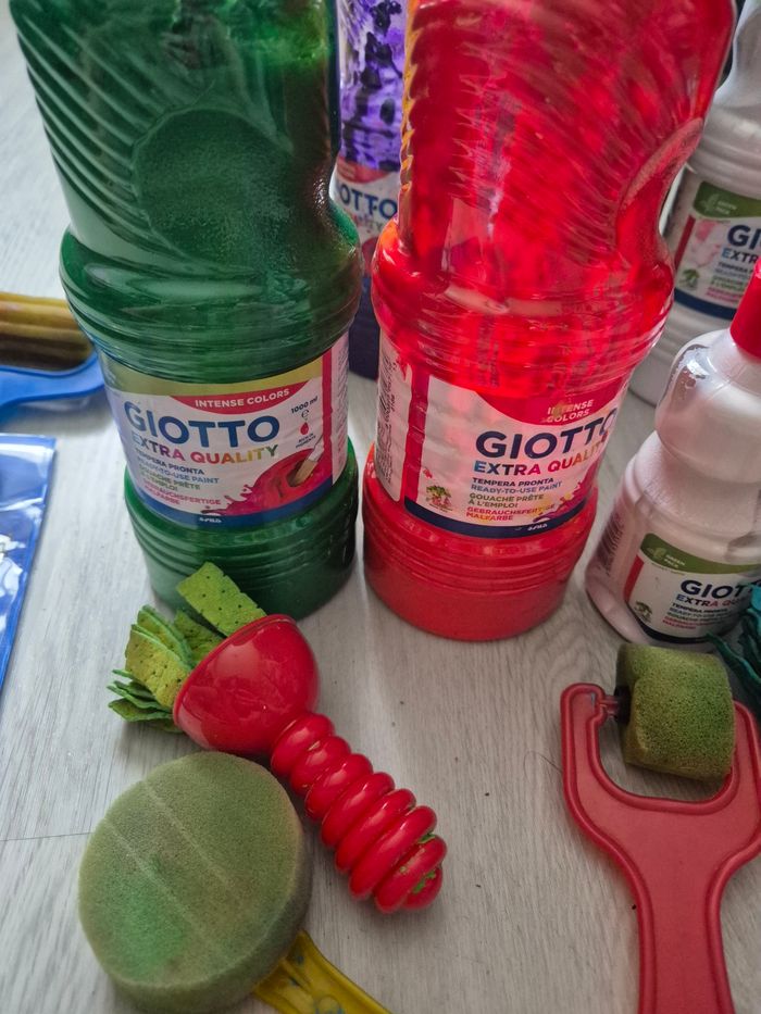 Lot de peinture Giotto et pinceau pour enfants - photo numéro 2