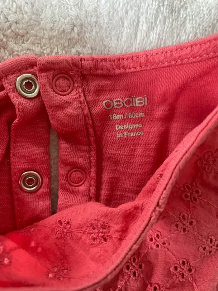 Tee shirt rose 18 mois obaïbi - photo numéro 2