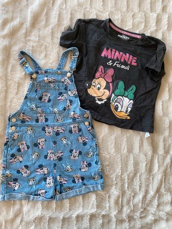 Ensemble salopette t-shirt Minnie