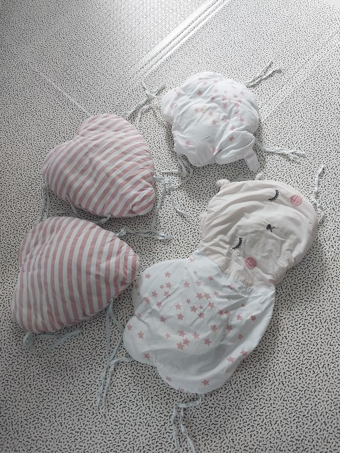 Tour de lit bébé Vertbaudet – étoiles, cœurs & nuages - photo numéro 2