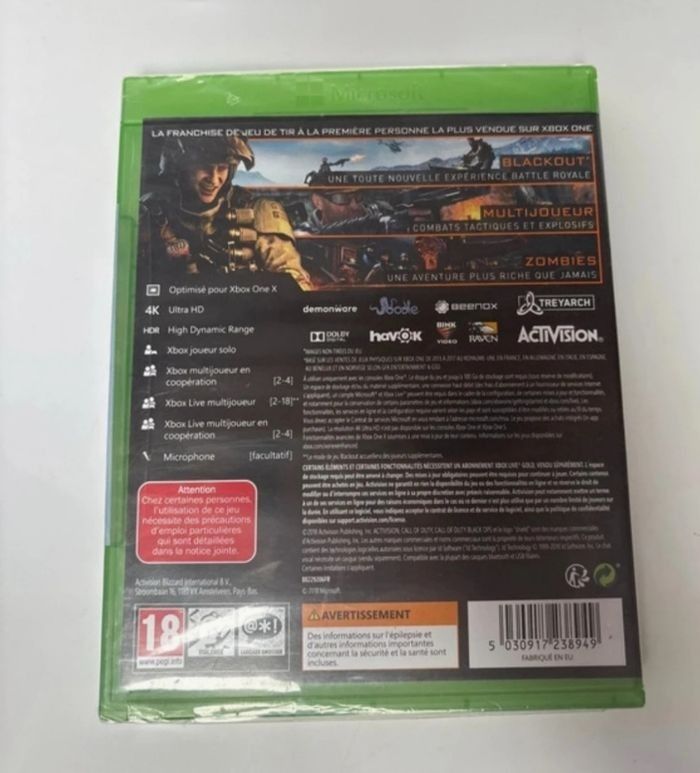 Jeux xbox one call of duty (plusieurs de disponible - photo numéro 3