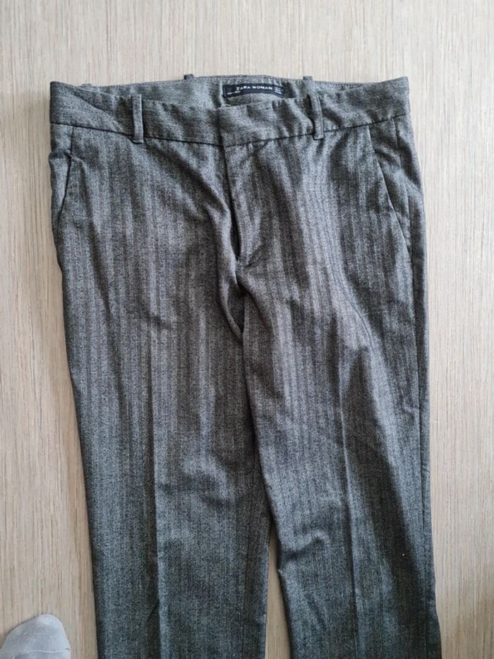 Pantalon chic à pince zara taille m - photo numéro 2