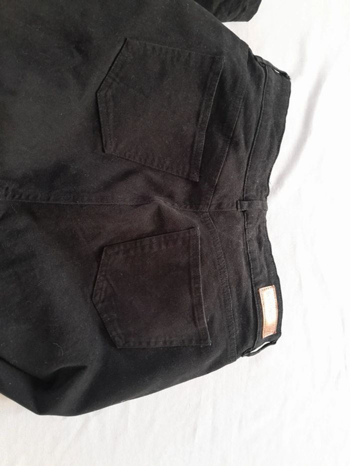 Pantalon droit scottage effet cuir de veau en coton taille 44 - photo numéro 3
