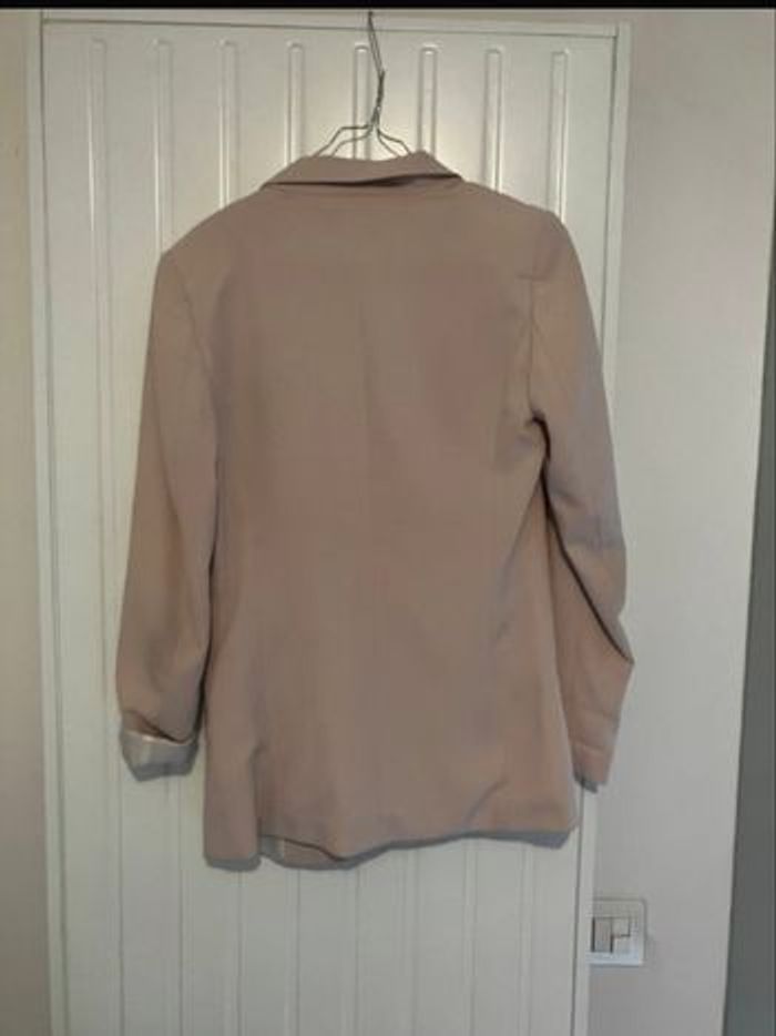 Veste blazer rose clair H&M - photo numéro 3
