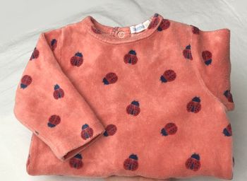 Pyjama velours Bout’chou 3 mois