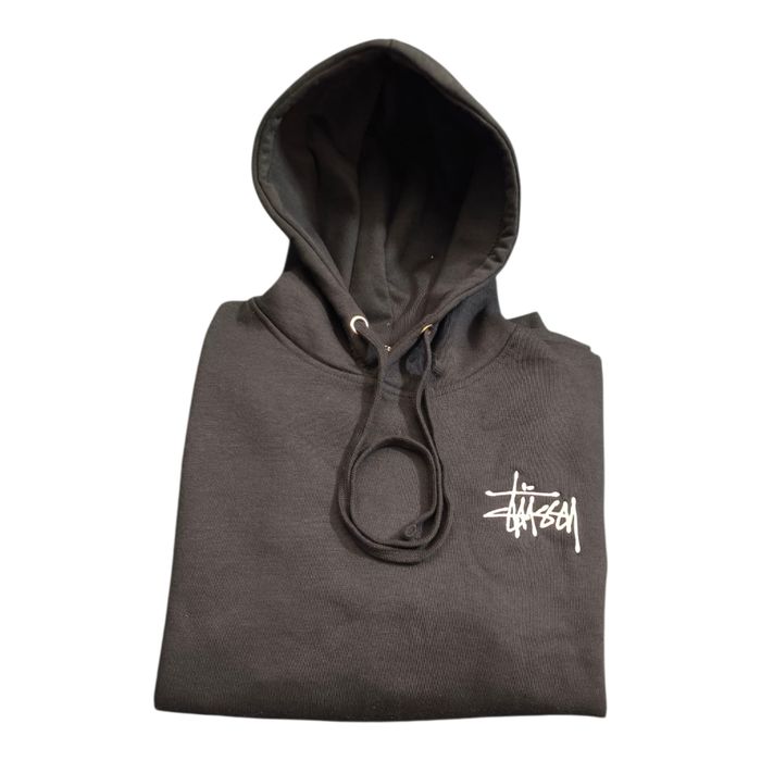 hoodie rework stussy style noir très bon état taille S - photo numéro 2