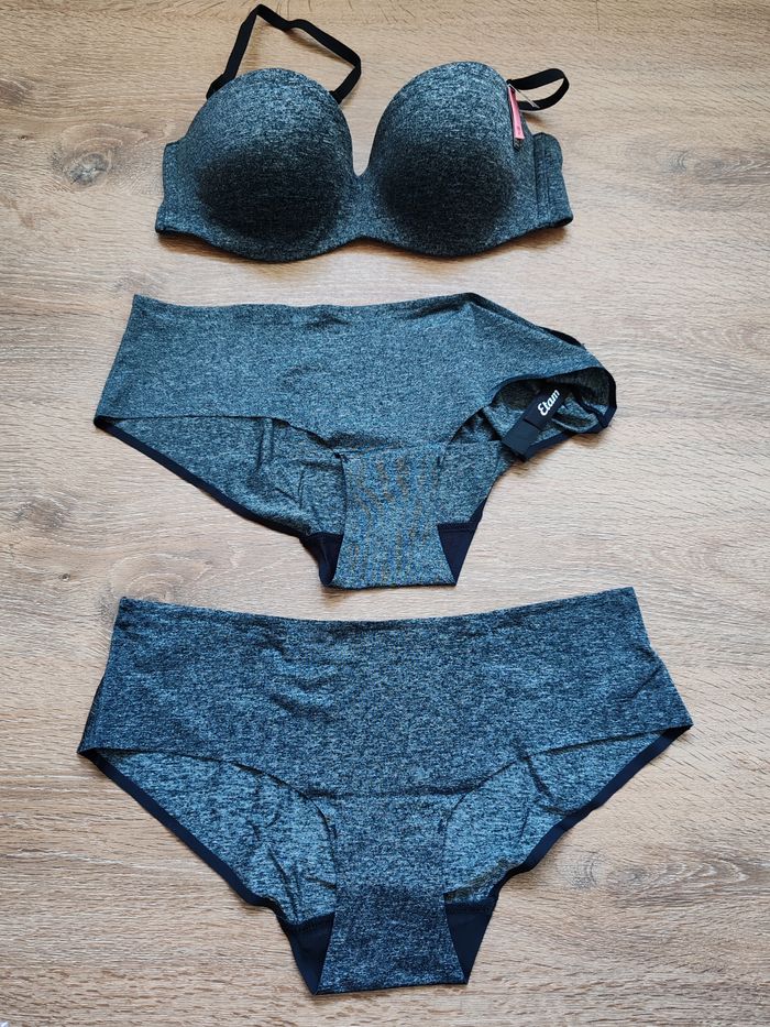 Ensemble Soutien Gorge Push Up + 2 Shortys Etam