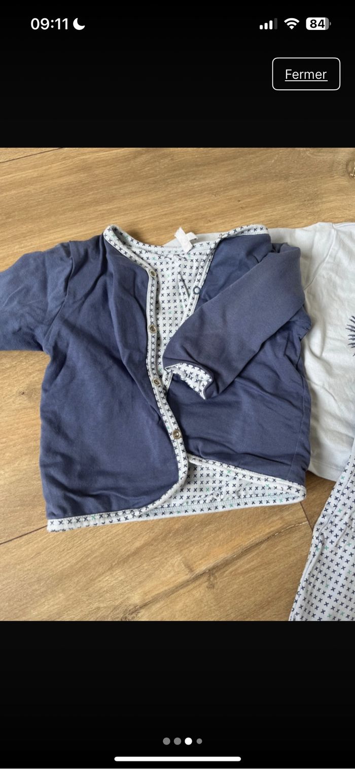 Pyjama 2 pièces coton 9 mois - photo numéro 3