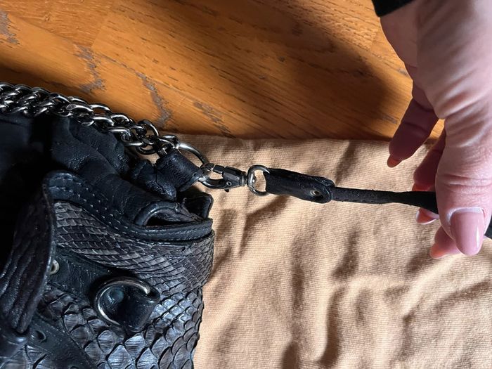 Sac Abaco cuir et python - photo numéro 10