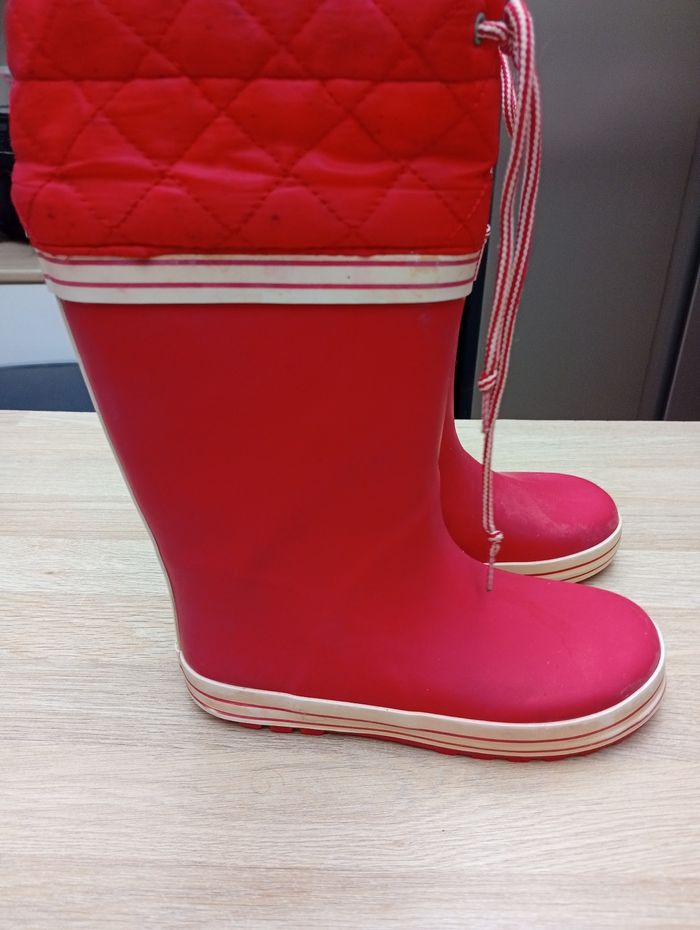 Bottes de pluie rouge Vertbaudet Taille 32 - photo numéro 8