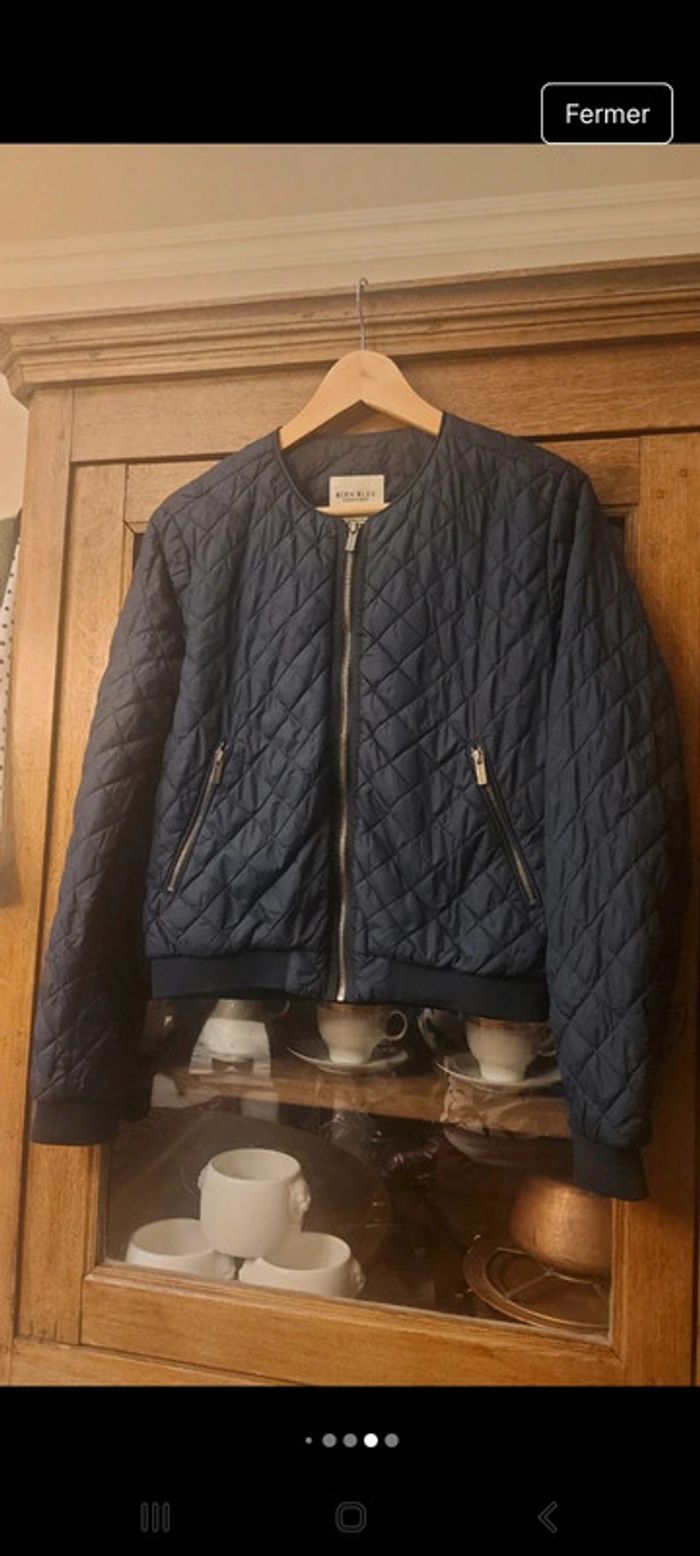 Jolie Veste coupe vent Bien Bleu taille M - photo numéro 14