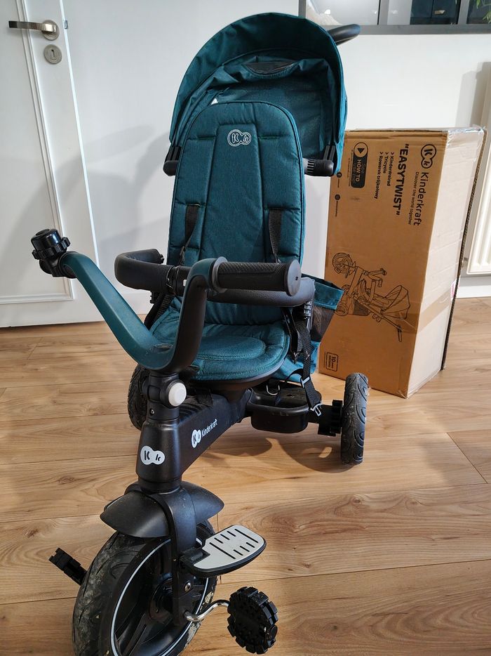 Tricycle Kinderkraft Easytwist - Midnight Green