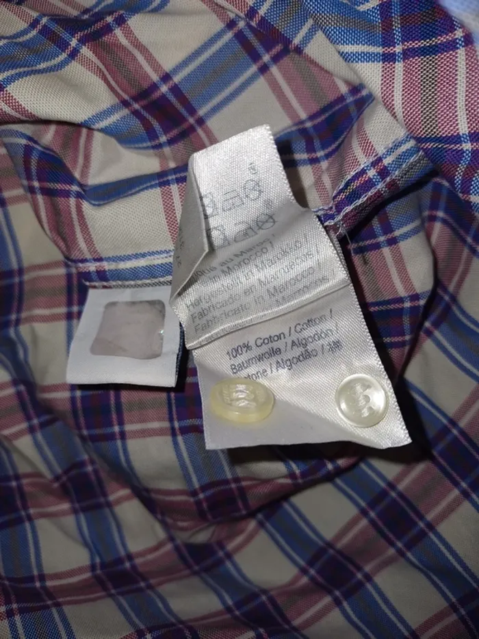 Chemise à carreaux Serge Blanco - photo numéro 5