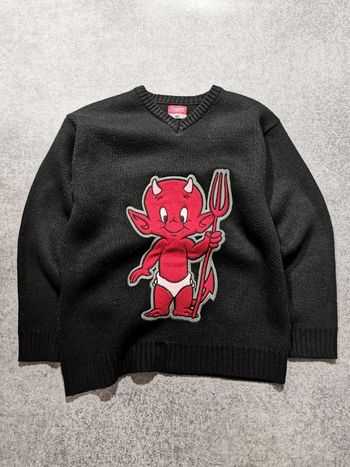 Pull vintage Hot stuff Devil laine