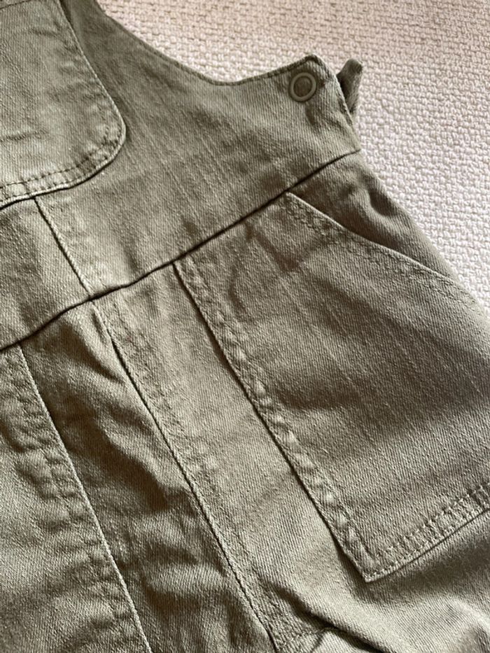 Salopette jean kaki Vertbaudet 6mois - photo numéro 3