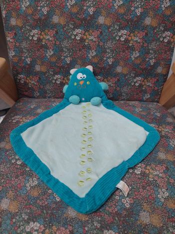 #10 Creativtoys - doudou carré chat bleu