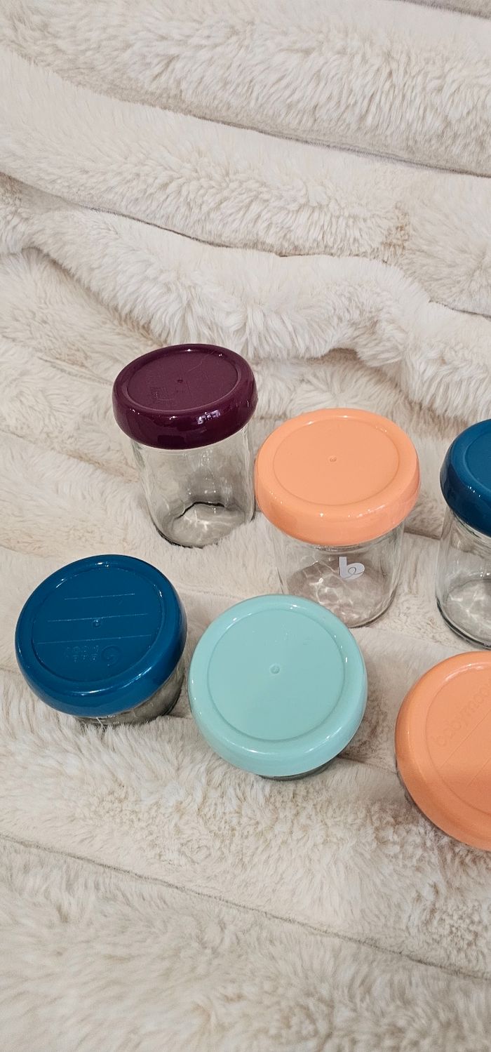 Lot de 8 pots en verre Babybols babymoov en très bon état. - photo numéro 2