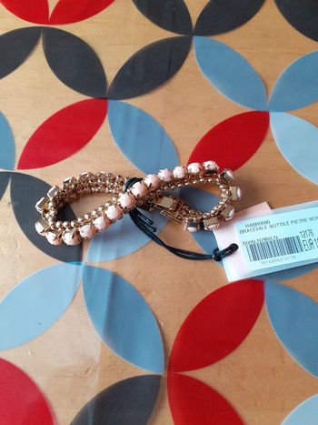 Bracelet doré et rose