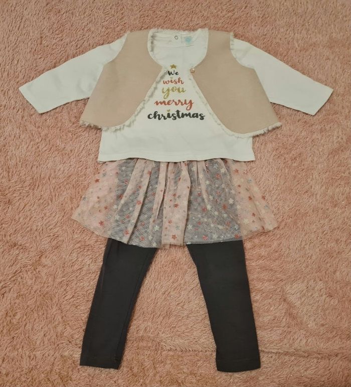 Ensemble fille 3 pièces 18 mois - photo numéro 2