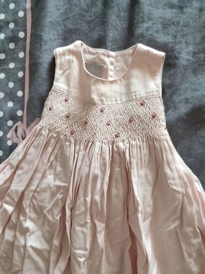 Robe Cyrillus à smock 9 mois - photo numéro 3
