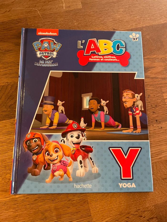 Livre La Pat Patrouille Paw Patrol L’ABC lettres chiffres formes et couleurs La lettre Y