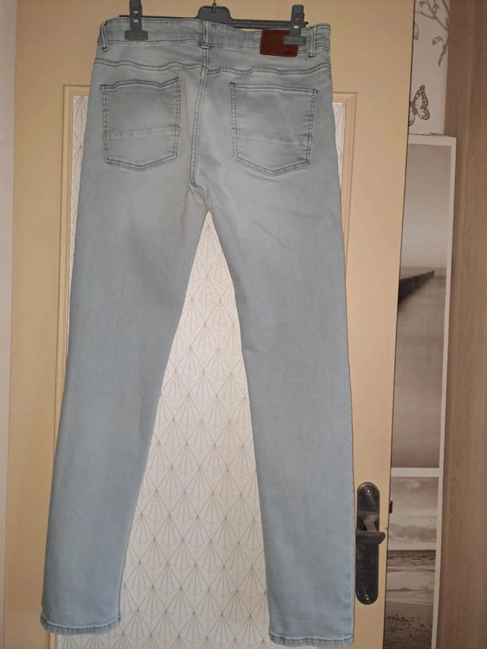 Pantalon droit Jules 40 homme bleu clair W30 L34 tbe - photo numéro 3