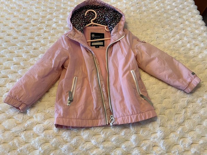 Veste imperméable intérieur chaud + capuche