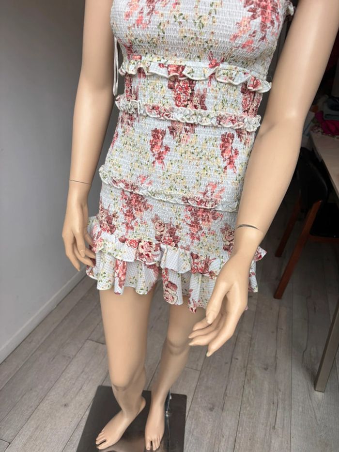 Robe d’été à bretelles fleuris Zara - photo numéro 2