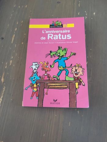 Livre l'anniversaire de Ratus - premières lectures