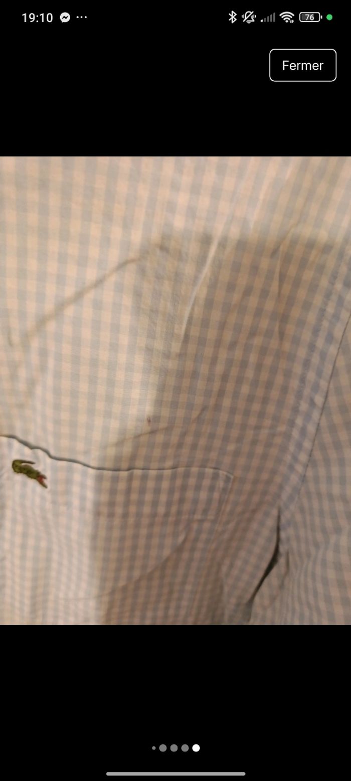 Chemise à manches longues Lacoste taille XL - photo numéro 6